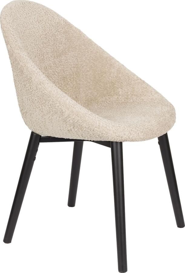 Dutchbone | Eetkamerstoel Fenna Beige | Eetkamerstoelen | Eetkamerstoel - Foto 2