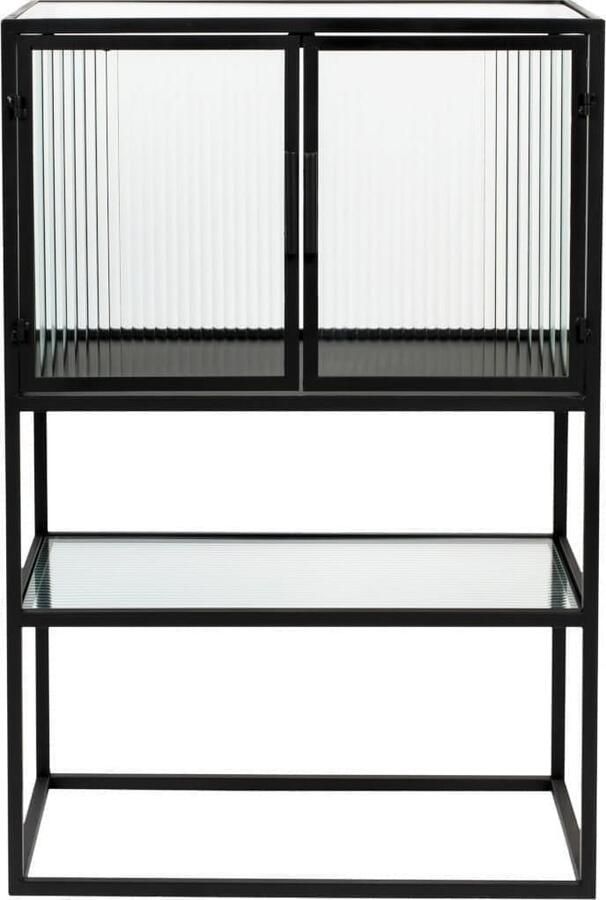 Dutchbone | Kast Boli Small Black | Woonkamer meubels | KastVitrinekast