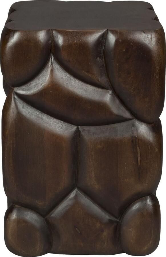 Dutchbone Krukje Bijzettafel Brooklyn Mangohout 30 x 30cm Bruin Vierkant - Foto 4