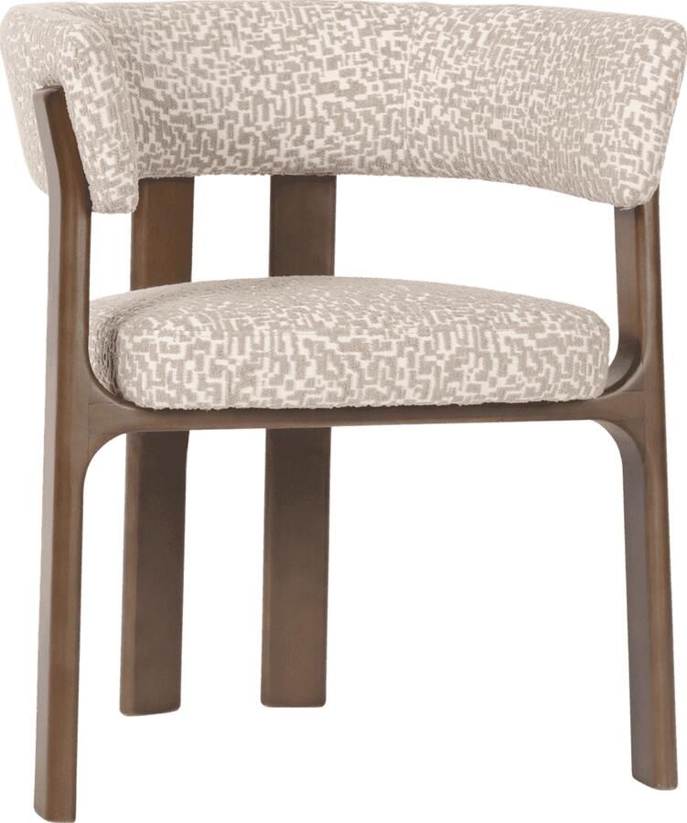 Richmond Interiors Richmond Eetkamerstoel Contigo Geo stof en beukenhout Naturel