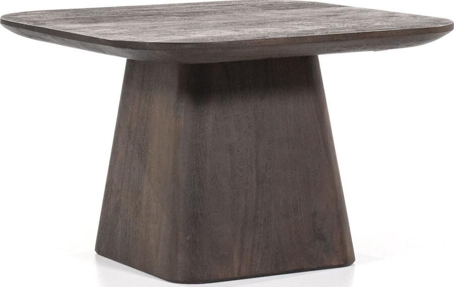 Eleonora | Bijzettafel Aron Vierkant 60x60 bruin | Woonkamertafels | Bijzettafel - Foto 2