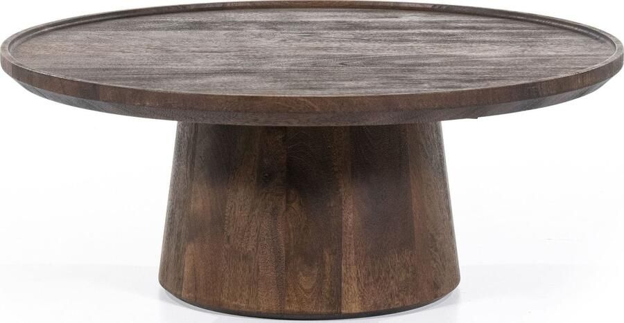 Eleonora | Salontafel Ron 80x32 bruin | Woonkamertafels | Salontafel