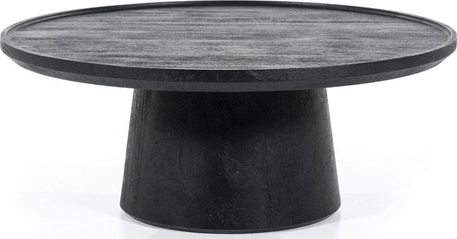 Eleonora | Salontafel Ron 80x32 zwart | Woonkamertafels | Salontafel