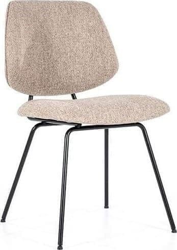 Eleonora | Stoel Lynn beige fletcher | Zitmeubels eetkamer | Eetkamerstoel - Foto 3