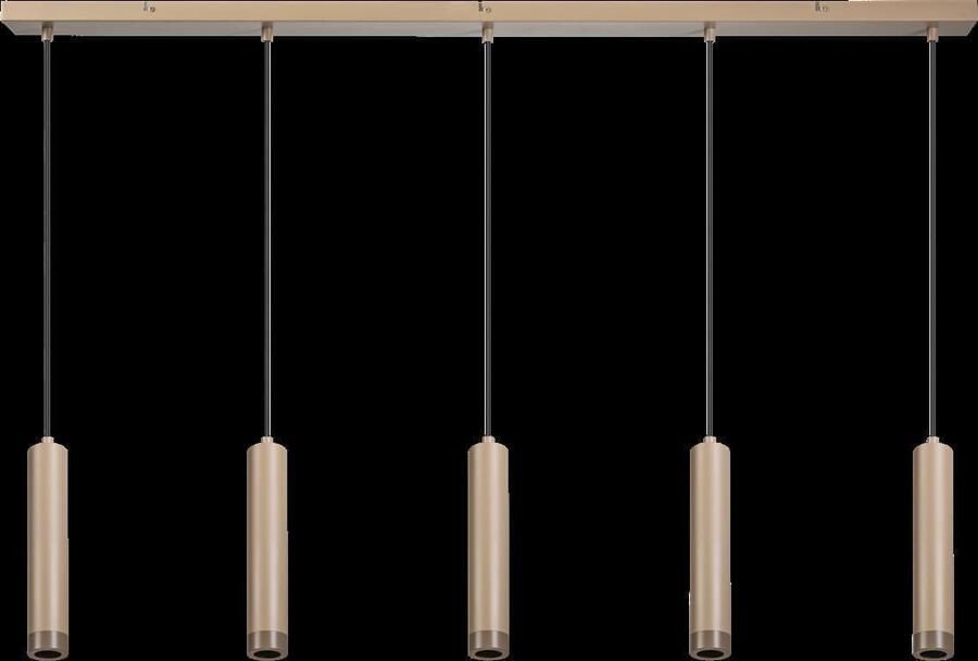 ETH verlichting | ETH Miller Hanglamp 5x E27 Mat Zand | Woonaccessoires | Hanglamp