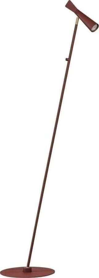 ETH verlichting | ETH Pisa Vloerlamp Mat Rood GU10 Ex.bulb H170cm On off On Tube Verstelbaar 360graden | Woonaccessoires | Vloerlamp