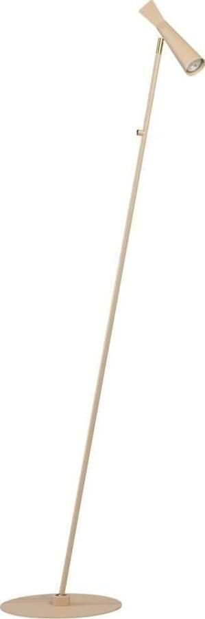 ETH verlichting | ETH Pisa Vloerlamp Mat Zand GU10 Ex.bulb H170cm On off On Tube Verstelbaar 360graden | Woonaccessoires | Vloerlamp