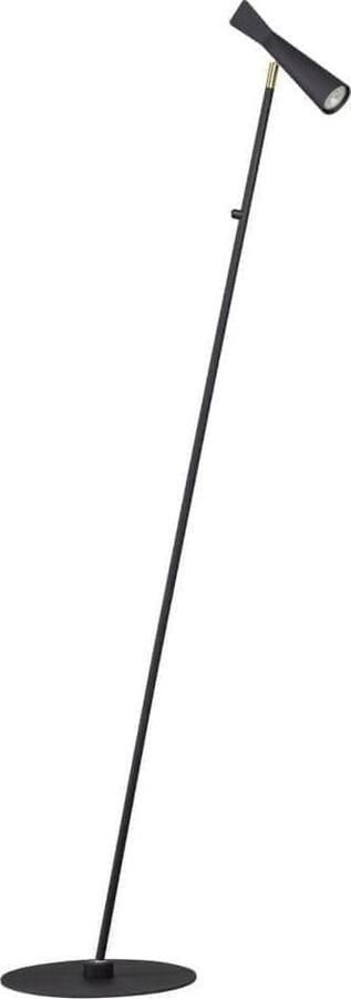 ETH verlichting | ETH Pisa Vloerlamp Mat Zwart GU10 Ex.bulb H170cm On off On Tube Verstelbaar 360graden | Woonaccessoires | Vloerlamp