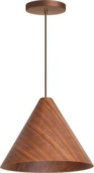 ETH verlichting | ETH Robin Hanglamp E27 230v Dia.330mm Walnut | Woonaccessoires | Hanglamp