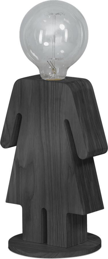 ETH verlichting | Eve Grey vrouw tafellamp grijs | Woonaccessoires | Tafellamp