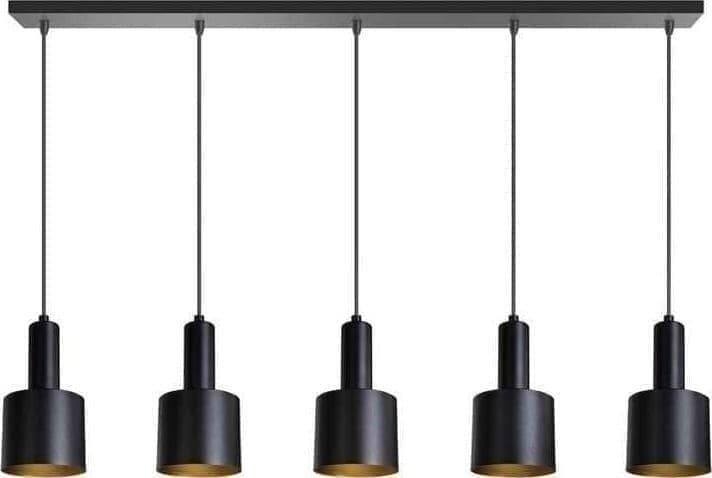 ETH verlichting | Sledge Hanglamp 5x E27 Zwart | Woonaccessoires | Hanglamp