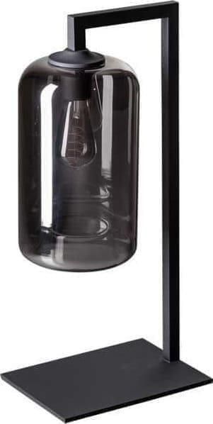 ETH verlichting | The John Tafellamp 1x E27 Smoke Glas Zwart | Woonaccessoires | Tafellamp - Foto 2