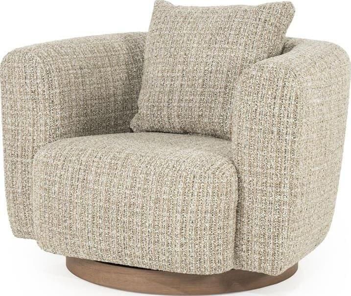 Eleonora Draaifauteuil Jordan Grove Bouclé Taupe