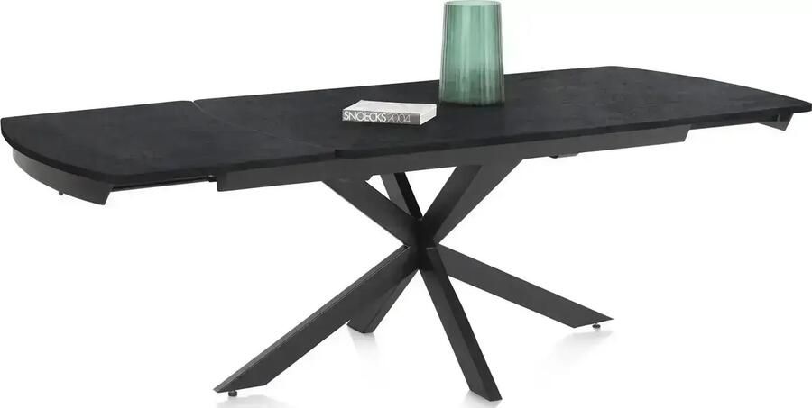 Henders en Hazel | Henders en Hazel | Pavalon uitschuiftafel 140 (+ 50) x 100 cm antraciet | Eettafels | Uitschuiftafel | Eettafels | Uitschuiftafel