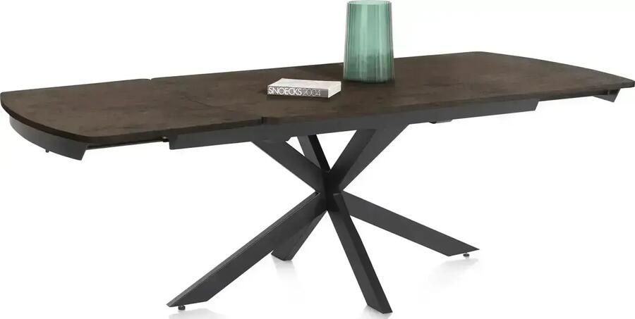 Henders en Hazel | Henders en Hazel | Pavalon uitschuiftafel 140 (+ 50) x 100 cm roest | Eettafels | Uitschuiftafel | Eettafels | Uitschuiftafel