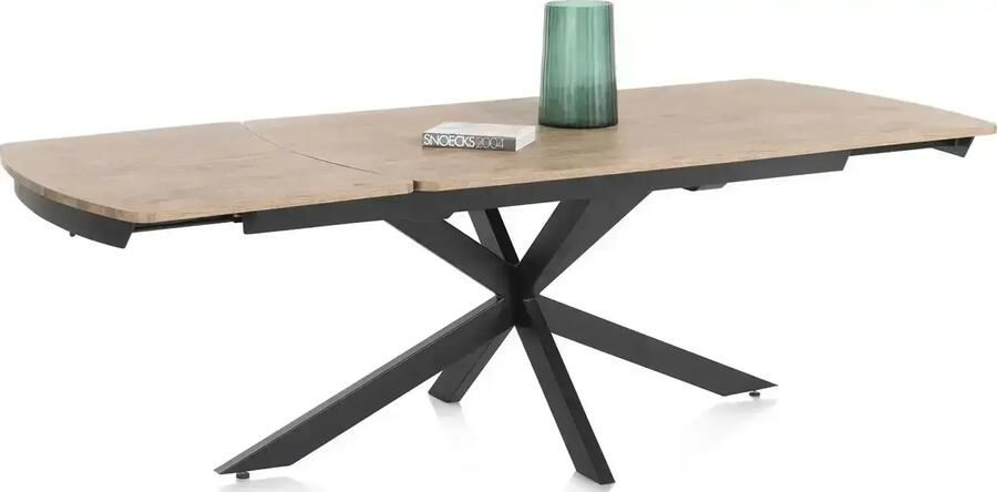 Henders en Hazel | Henders en Hazel | Pavalon uitschuiftafel 170(+60)x100cm barnwood | Eettafels | Uitschuiftafel | Eettafels | Uitschuiftafel