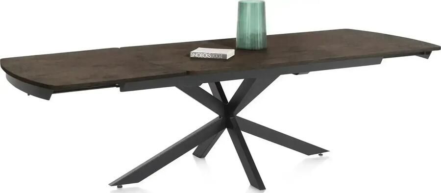 Henders en Hazel | Henders en Hazel | Pavalon uitschuiftafel 200(+78)x100cm roest | Eettafels | Uitschuiftafel | Eettafels | Uitschuiftafel