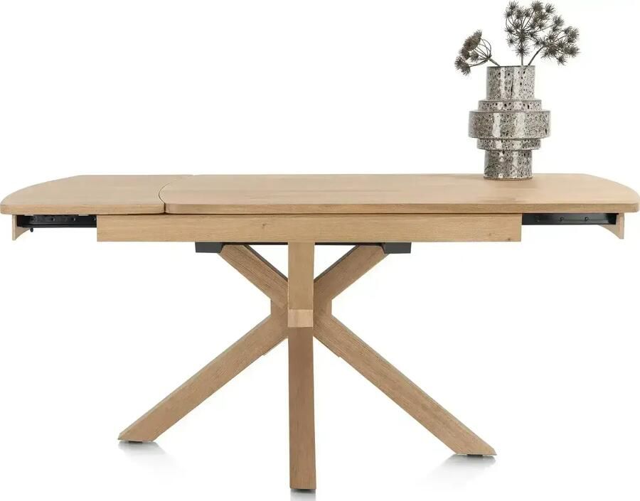 Henders en Hazel | Nyon uitschuiftafel 140 (+ 50) x 100 cm dune color | Eettafels | Uitschuiftafel