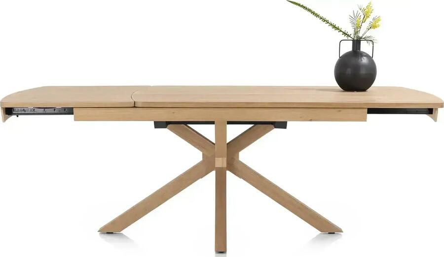 Henders en Hazel | Nyon uitschuiftafel 170 (+ 60) x 100 cm dune color | Eettafels | Uitschuiftafel