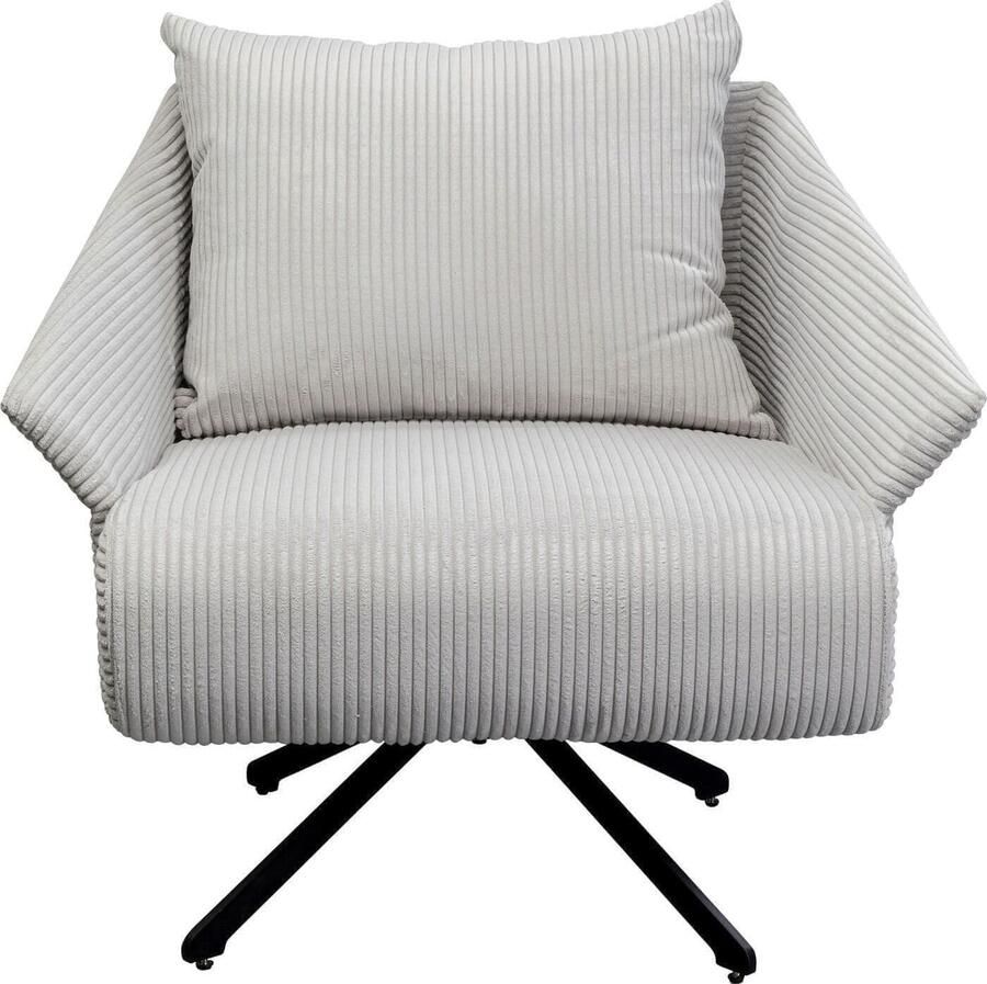 Kare Design | Draaifauteuil Milo Beige | Zitmeubels woonkamer | Draaifauteuil