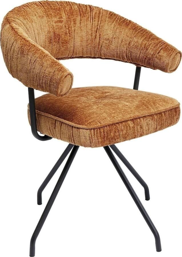 Kare Design | Draaistoel Arabella Orange | Woonaccessoires | WoningdecoratieWoonaccessoire