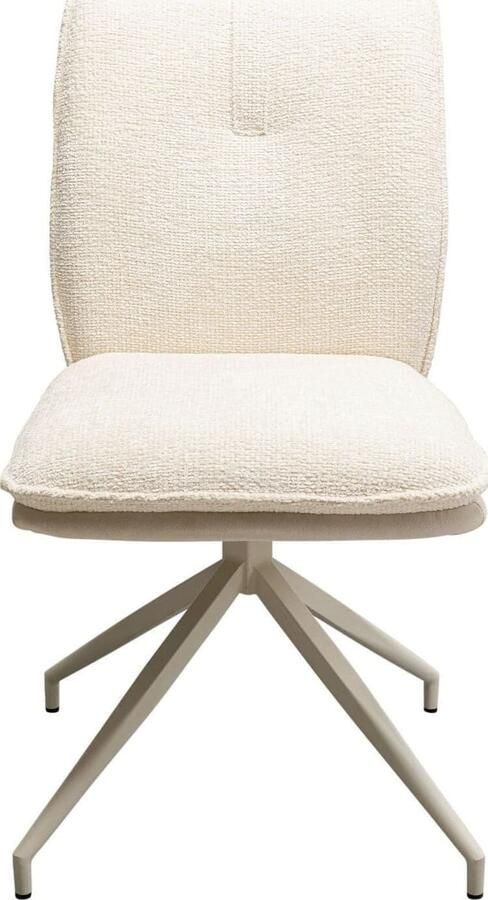 Kare Design | Draaistoel Hilla White | Zitmeubels eetkamer | Eetkamerstoel