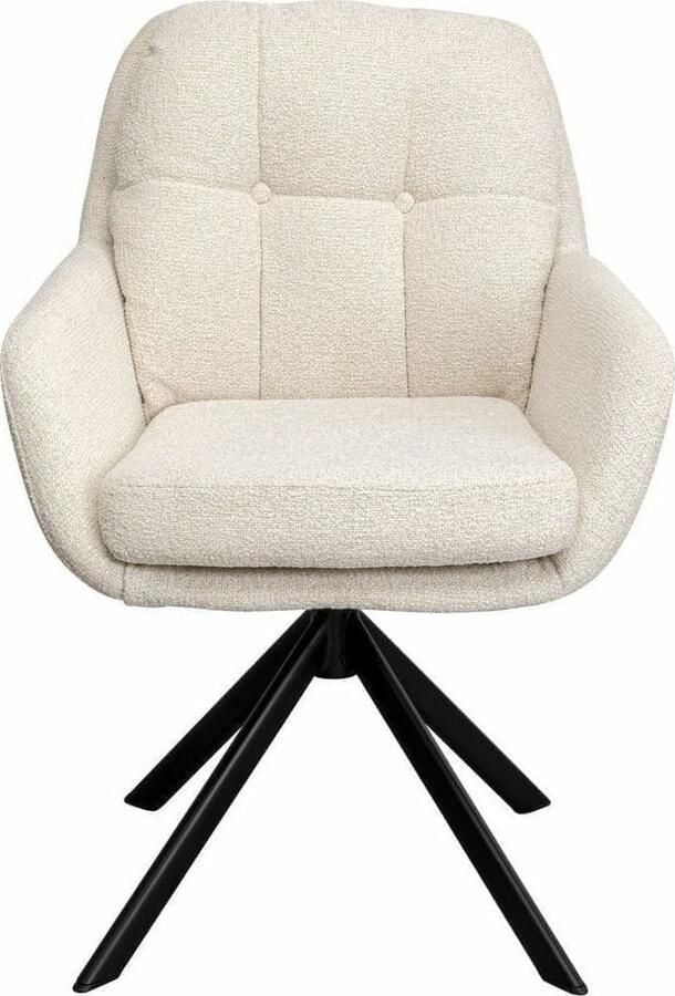 Kare Design | Draaistoel Molly Beige | Zitmeubels eetkamer | Eetkamerstoel