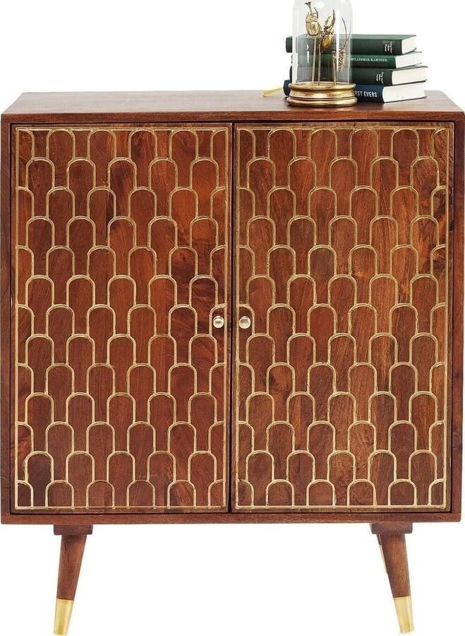 Kare Design Muskat Kast 2 Deurs B75 X D40 X H90 Cm Mangohout Bruin