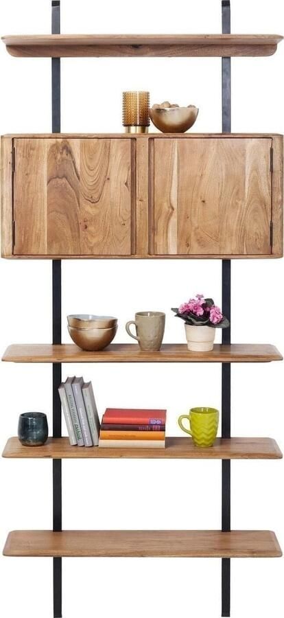 Kare Design | Kast Shelf Circle Black 100x200cm | Woonkamer meubels | KastWandkast