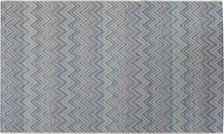 Kare Design | Outdoor Vloerkleed Zigzag Blue 230x330cm | Tuinmeubelen | Vloerkleed