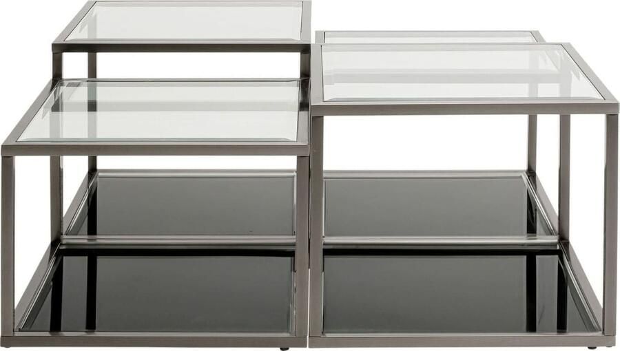 Kare Design | Salontafel Orion Graphite (4 Set) | Woonkamertafels | Salontafel