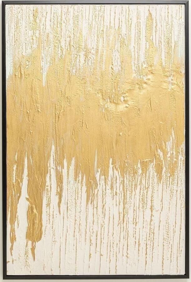 Kare Design | Schilderij met lijst Abstract White 80x120cm | Woonaccessoires | Schilderij