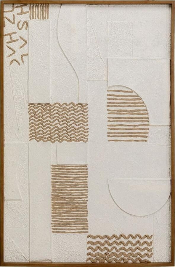 Kare Design | Schilderij Sandy Geometric 81x122cm | Woonaccessoires | Schilderij