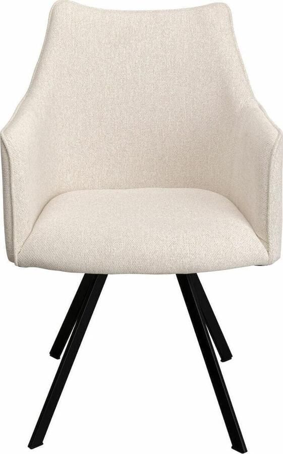 Kare Design | Swivel Armstoel Modino Cream | Zitmeubels eetkamer | Armstoel