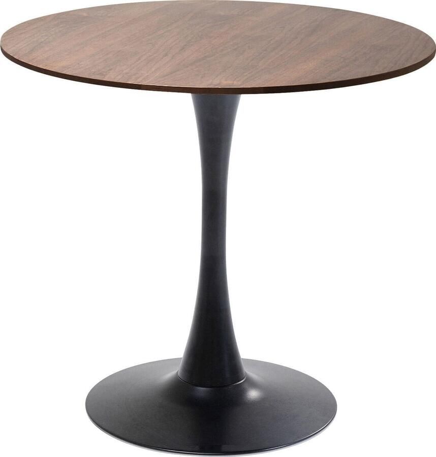 Kare Design | Tafel Schickeria Walnut BlackØ80cm | Eettafels | Eettafel