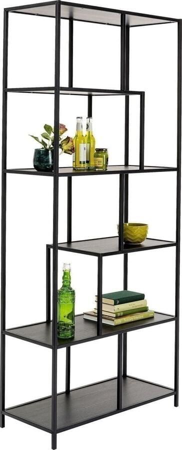 Kare Design | Wandkast Loftie Black 77x185cm | Woonkamer meubels | KastWandkast
