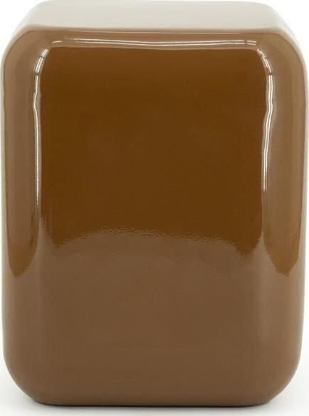 By-Boo Poef Bijzettafel Dixon 34 x 34cm Mosterdgeel Vierkant - Foto 3