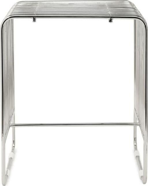 By-Boo Bijzettafel WireWorks 37 x 35cm Silver Vierkant