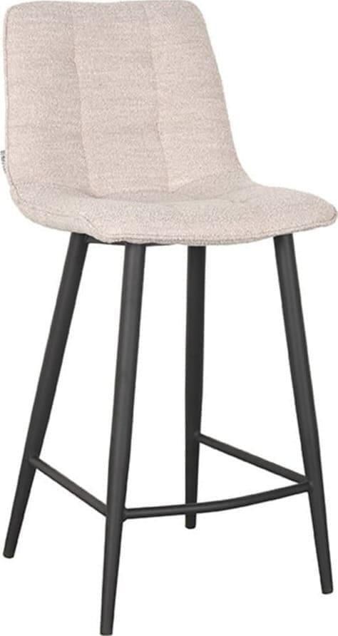 LABEL51 | Barkruk Jelt Naturel Boucle Zithoogte 65 | Zitmeubels eetkamer | Barstoel