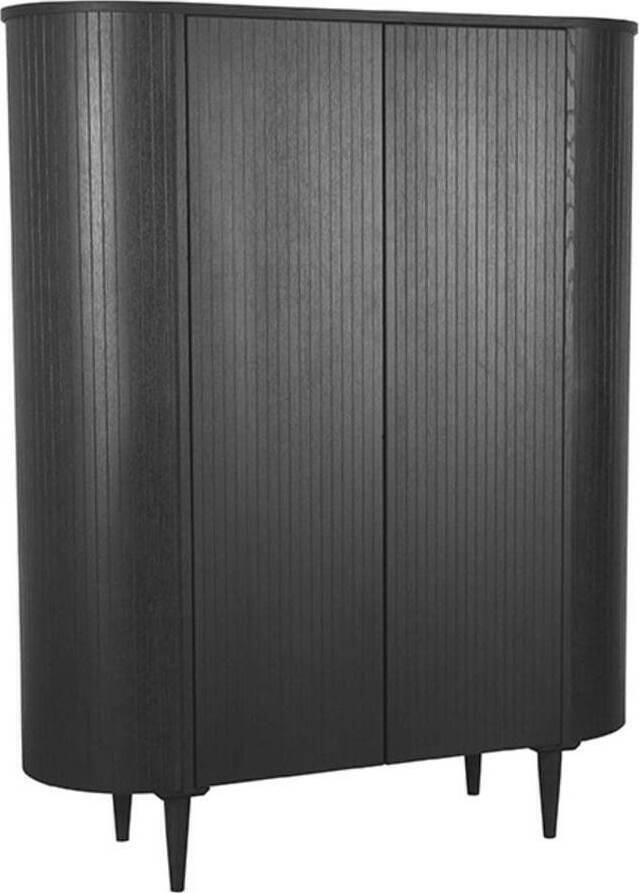 LABEL51 | Bergkast Oliva Zwart Eiken | Woonkamer meubels | Bergkast