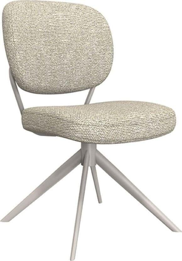 LABEL51 | Eetkamerstoel Geneva Naturel Boucle | Zitmeubels eetkamer | Eetkamerstoel