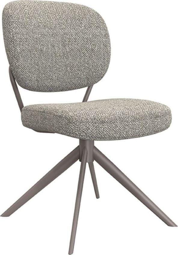 LABEL51 | Eetkamerstoel Geneva Truffel grijs Boucle | Zitmeubels eetkamer | Eetkamerstoel