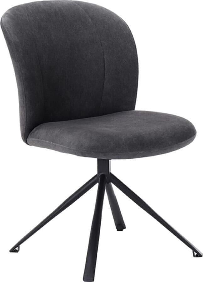 LABEL51 | Eetkamerstoel Kimo 50x54x87 cm Zwart Cosmo | Zitmeubels eetkamer | Eetkamerstoel