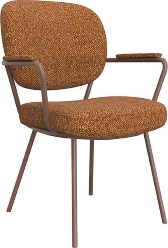 LABEL51 | Eetkamerstoel Lausanne Coral Boucle | Zitmeubels eetkamer | Armstoel