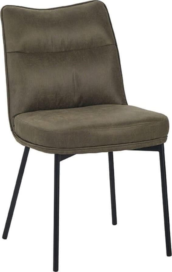 LABEL51 | Eetkamerstoel Lennon Moss Micro Suede | Zitmeubels eetkamer | Eetkamerstoel