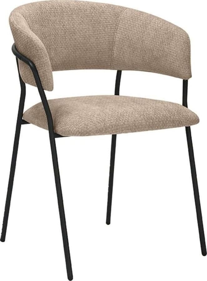 LABEL51 | Eetkamerstoel Luuk Clay Elite Black Frame | Zitmeubels eetkamer | Eetkamerstoel