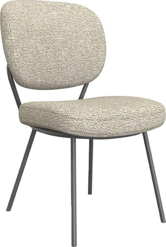 LABEL51 | Eetkamerstoel Singapore Naturel Boucle | Zitmeubels eetkamer | Eetkamerstoel