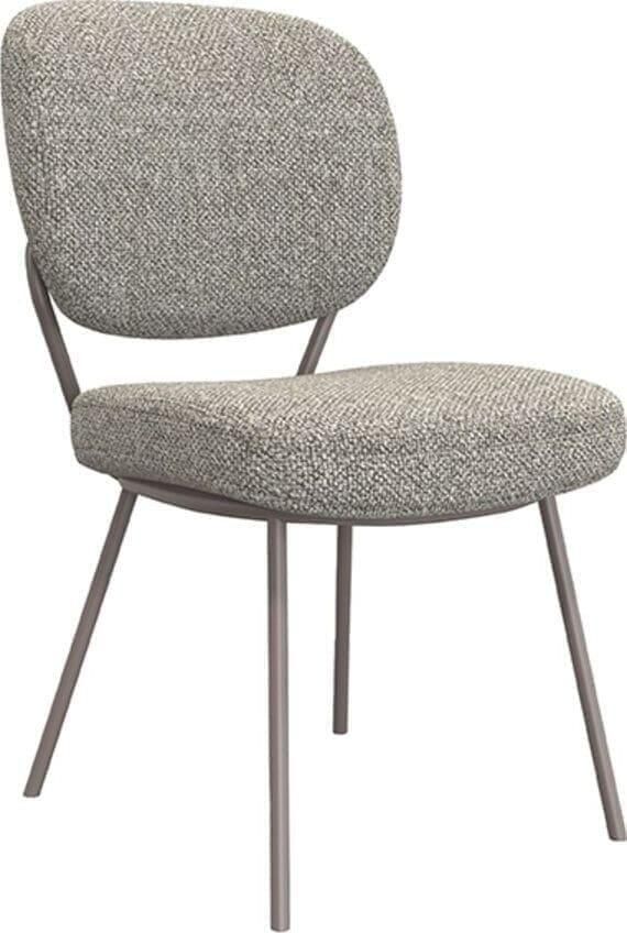 LABEL51 | Eetkamerstoel Singapore Truffel grijs Boucle | Zitmeubels eetkamer | Eetkamerstoel
