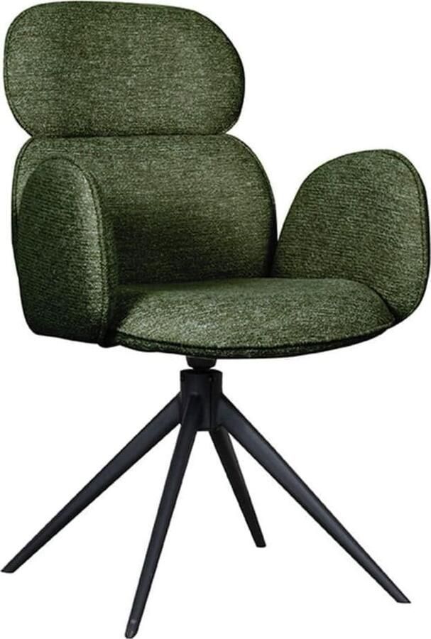 LABEL51 | Eetkamerstoel Vidar Forest Boucle | Zitmeubels eetkamer | Eetkamerstoel