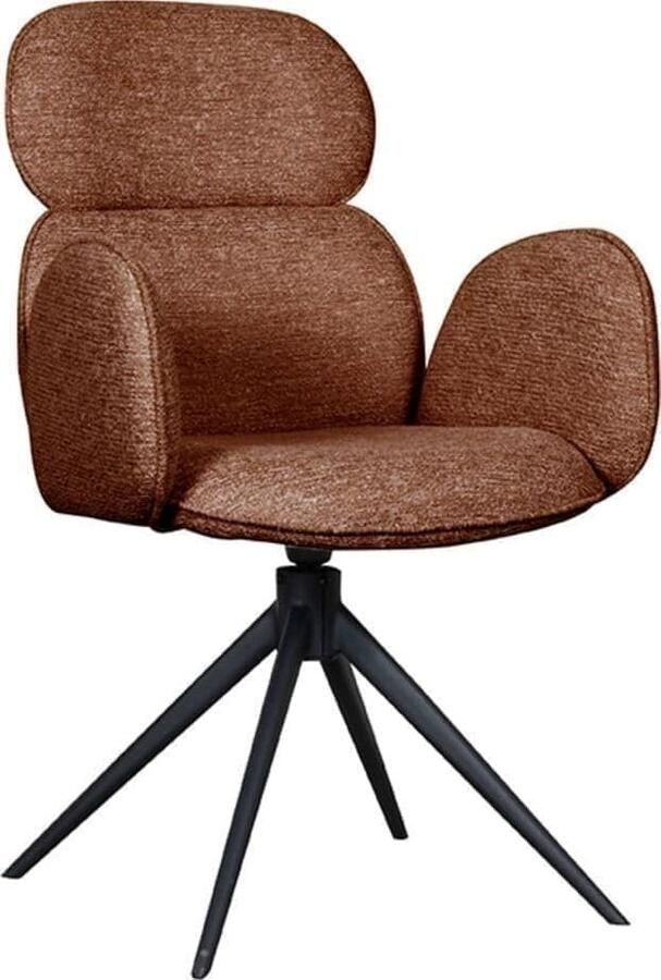 LABEL51 | Eetkamerstoel Vidar Terra Boucle | Zitmeubels eetkamer | Armstoel